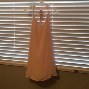 Pastel pink short summer dress
